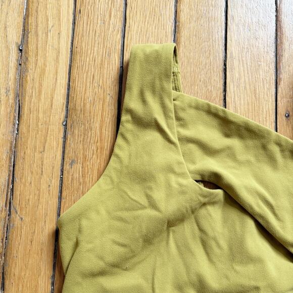 Lululemon Nulu Cross Front Gold Yoga Bra Light Support Lightweight Soft Size 8 - Picture 3 of 5